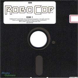 Artwork on the Disc for Robocop on the Microsoft DOS.