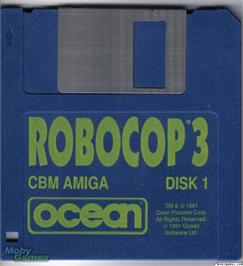 Artwork on the Disc for Robocop 3 on the Microsoft DOS.