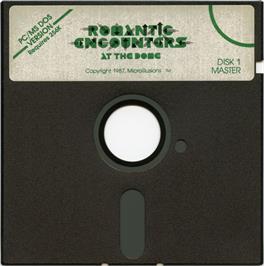 Artwork on the Disc for Romantic Encounters at the Dome on the Microsoft DOS.