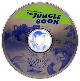 Artwork on the Disc for Rudyard Kipling's The Jungle Book on the Microsoft DOS.