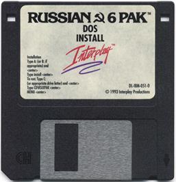 Artwork on the Disc for Russian 6 Pak on the Microsoft DOS.