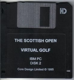 Artwork on the Disc for Scottish Open, The - Virtual Golf on the Microsoft DOS.