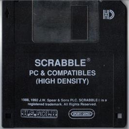 Artwork on the Disc for Scrabble (1987) on the Microsoft DOS.