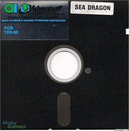 Artwork on the Disc for Sea Dragon on the Microsoft DOS.