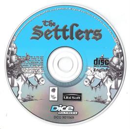 Artwork on the Disc for Settlers, The on the Microsoft DOS.
