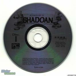 Artwork on the Disc for Shadoan on the Microsoft DOS.
