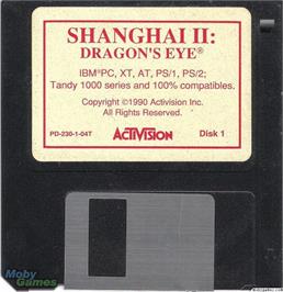 Artwork on the Disc for Shanghai 2 - Dragon's Eye on the Microsoft DOS.