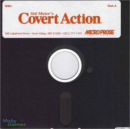 Artwork on the Disc for Sid Meier's Covert Action on the Microsoft DOS.