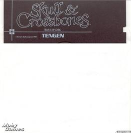 Artwork on the Disc for Skull & Crossbones on the Microsoft DOS.