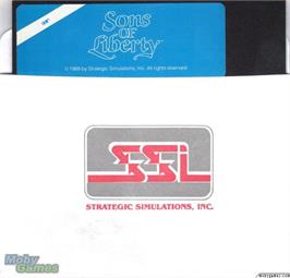 Artwork on the Disc for Sons of Liberty on the Microsoft DOS.