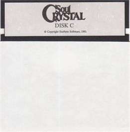 Artwork on the Disc for Soul Crystal on the Microsoft DOS.