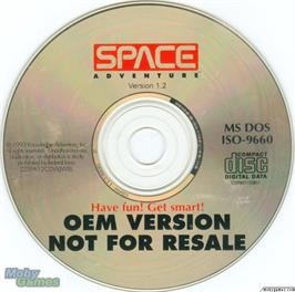 Artwork on the Disc for Space Adventure (1992) on the Microsoft DOS.