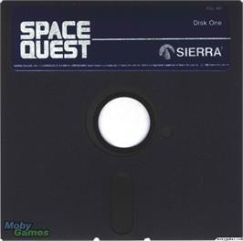Artwork on the Disc for Space Quest - Chapter 1 - The Sarien Encounter on the Microsoft DOS.