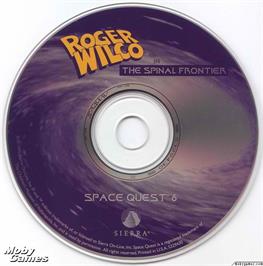 Artwork on the Disc for Space Quest 6 - Roger Wilco in the Spinal Frontier on the Microsoft DOS.