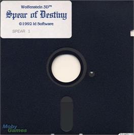 Artwork on the Disc for Spear of Destiny on the Microsoft DOS.