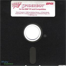Artwork on the Disc for Spiderbot on the Microsoft DOS.