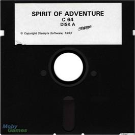 Artwork on the Disc for Spirit of Adventure on the Microsoft DOS.