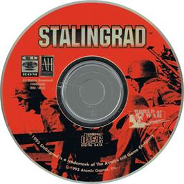 Artwork on the Disc for Stalingrad on the Microsoft DOS.
