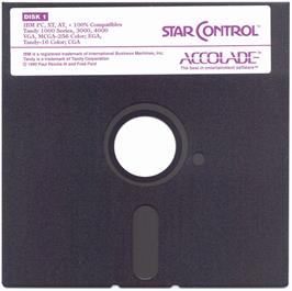 Artwork on the Disc for Star Control on the Microsoft DOS.