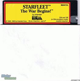 Artwork on the Disc for Star Fleet 1 - The War Begins! on the Microsoft DOS.