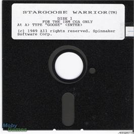 Artwork on the Disc for Star Goose! on the Microsoft DOS.