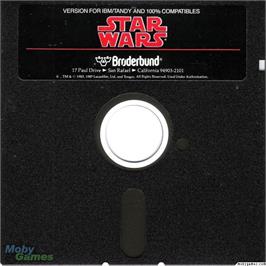 Artwork on the Disc for Star Wars on the Microsoft DOS.