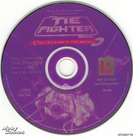 Artwork on the Disc for Star Wars TIE Fighter - Collector's CD-ROM on the Microsoft DOS.