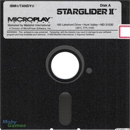 Artwork on the Disc for Starglider 2 on the Microsoft DOS.