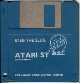 Artwork on the Disc for Steg the Slug on the Microsoft DOS.