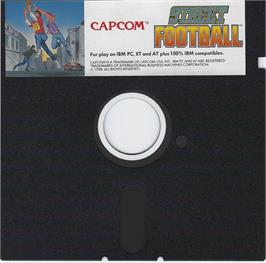 Artwork on the Disc for Street Football on the Microsoft DOS.