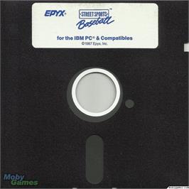 Artwork on the Disc for Street Sports Baseball on the Microsoft DOS.