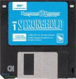 Artwork on the Disc for Stronghold on the Microsoft DOS.