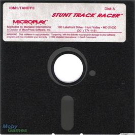 Artwork on the Disc for Stunt Car Racer on the Microsoft DOS.