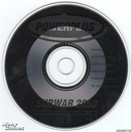 Artwork on the Disc for Subwar 2050 on the Microsoft DOS.