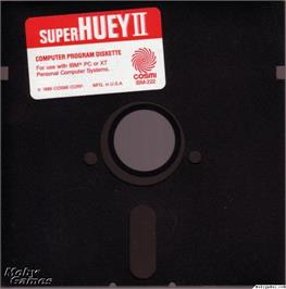 Artwork on the Disc for Super Huey 2 on the Microsoft DOS.