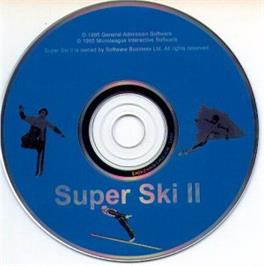 Artwork on the Disc for Super Ski 2 on the Microsoft DOS.