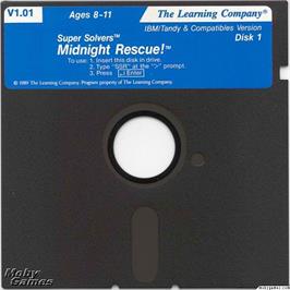 Artwork on the Disc for Super Solvers - Midnight Rescue! on the Microsoft DOS.