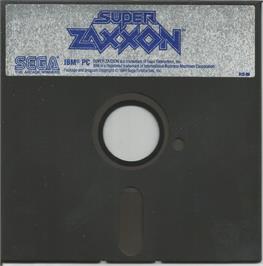 Artwork on the Disc for Super Zaxxon on the Microsoft DOS.
