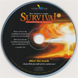 Artwork on the Disc for Survival on the Microsoft DOS.