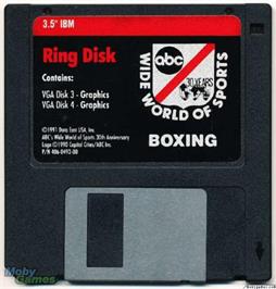 Artwork on the Disc for TV Sports Boxing on the Microsoft DOS.