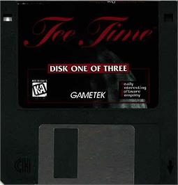 Artwork on the Disc for Tee Time on the Microsoft DOS.