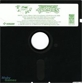 Artwork on the Disc for Teenage Mutant Ninja Turtles on the Microsoft DOS.