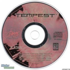 Artwork on the Disc for Tempest 2000 on the Microsoft DOS.