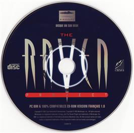 Artwork on the Disc for The Raven Project on the Microsoft DOS.