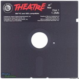 Artwork on the Disc for Theatre of War on the Microsoft DOS.