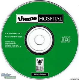 Artwork on the Disc for Theme Hospital on the Microsoft DOS.