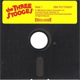 Artwork on the Disc for Three Stooges, The on the Microsoft DOS.
