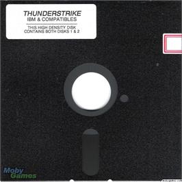 Artwork on the Disc for Thunder Strike on the Microsoft DOS.
