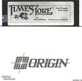 Artwork on the Disc for Times of Lore on the Microsoft DOS.