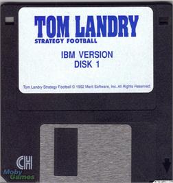 Artwork on the Disc for Tom Landry Strategy Football on the Microsoft DOS.